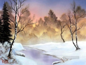  invernal Pintura - quietud invernal BR paisajes a mano alzada